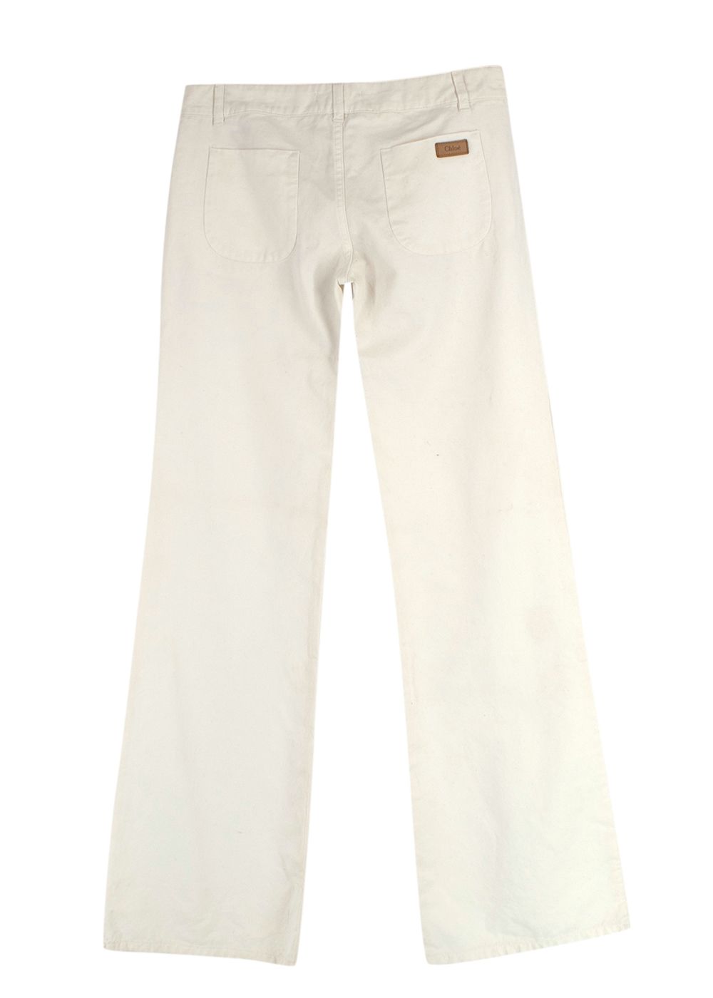 Chloe White Wide Leg Jeans Size XS