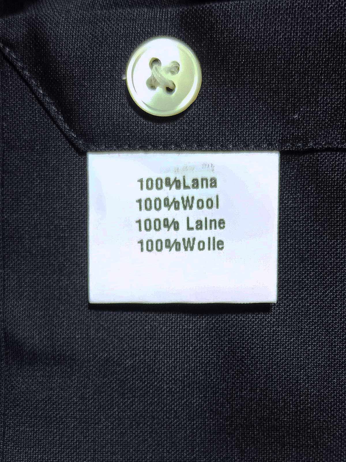 Men's Thom Sweeney Black wool shirt Size 17