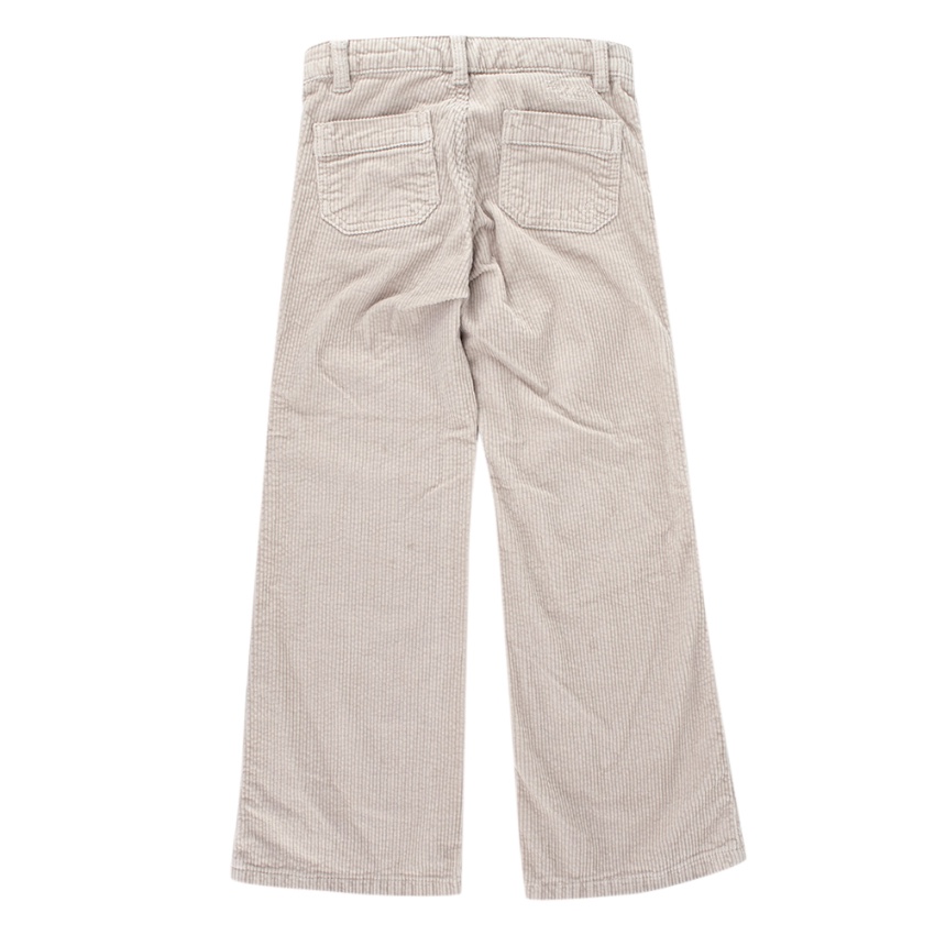 Boys Preowned Bonpoint Beige Corduroy Flared Trousers Size 6 Years Beige/Nude velvet