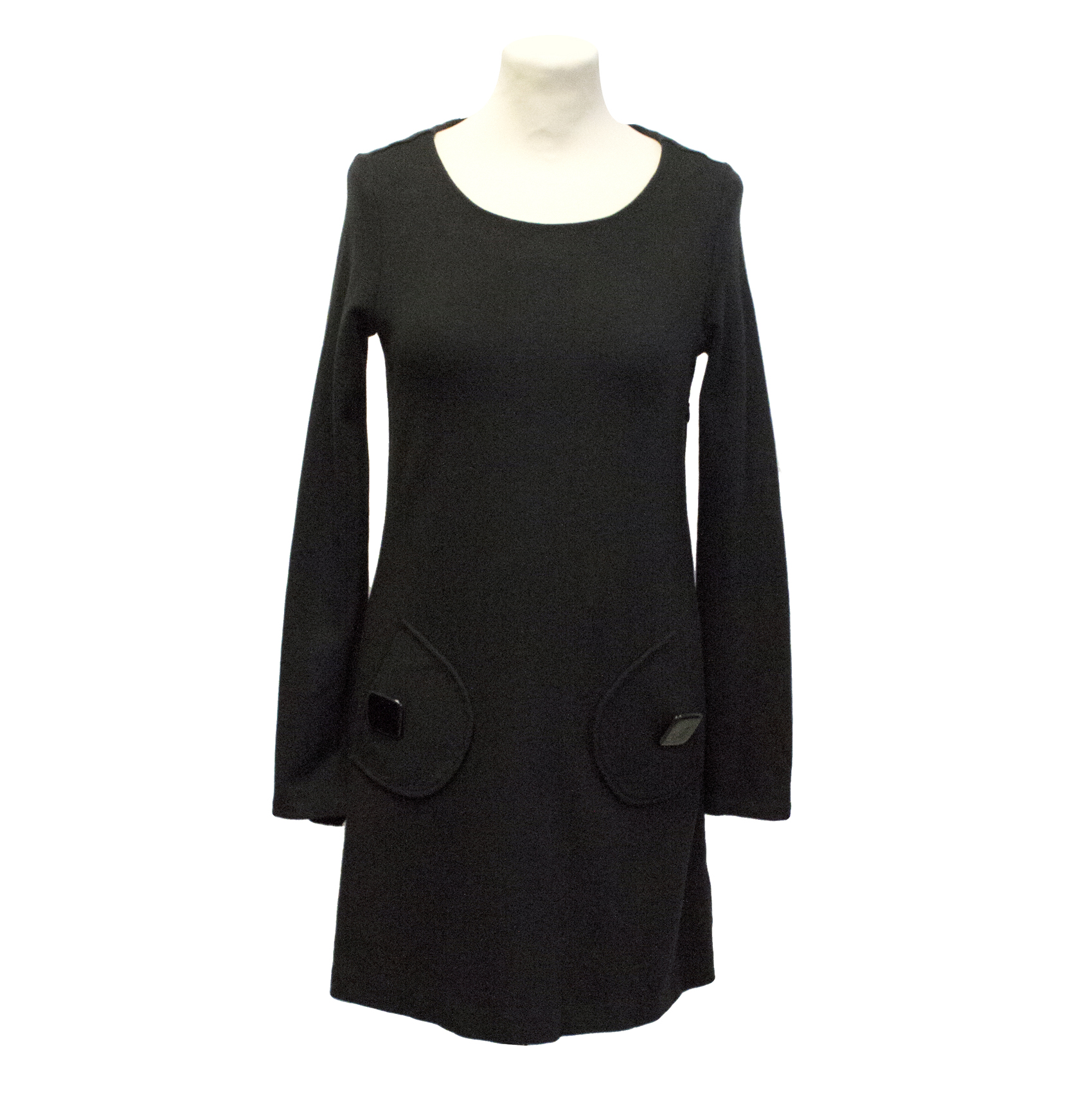 Preowned Tibi black jumper dress Size XS viscose