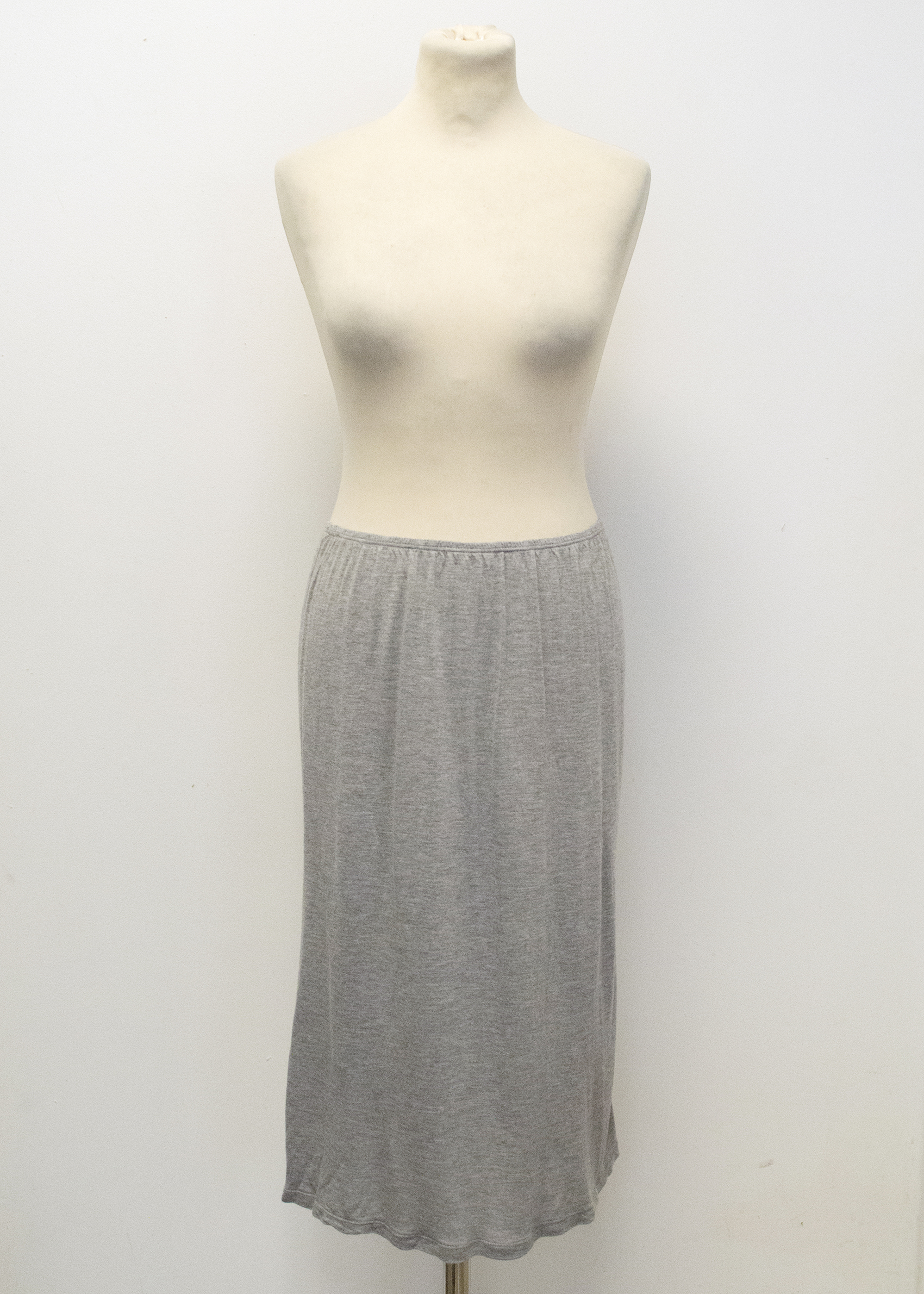 Preowned Future Ozbek Grey Stretch Skirt Size S rayon