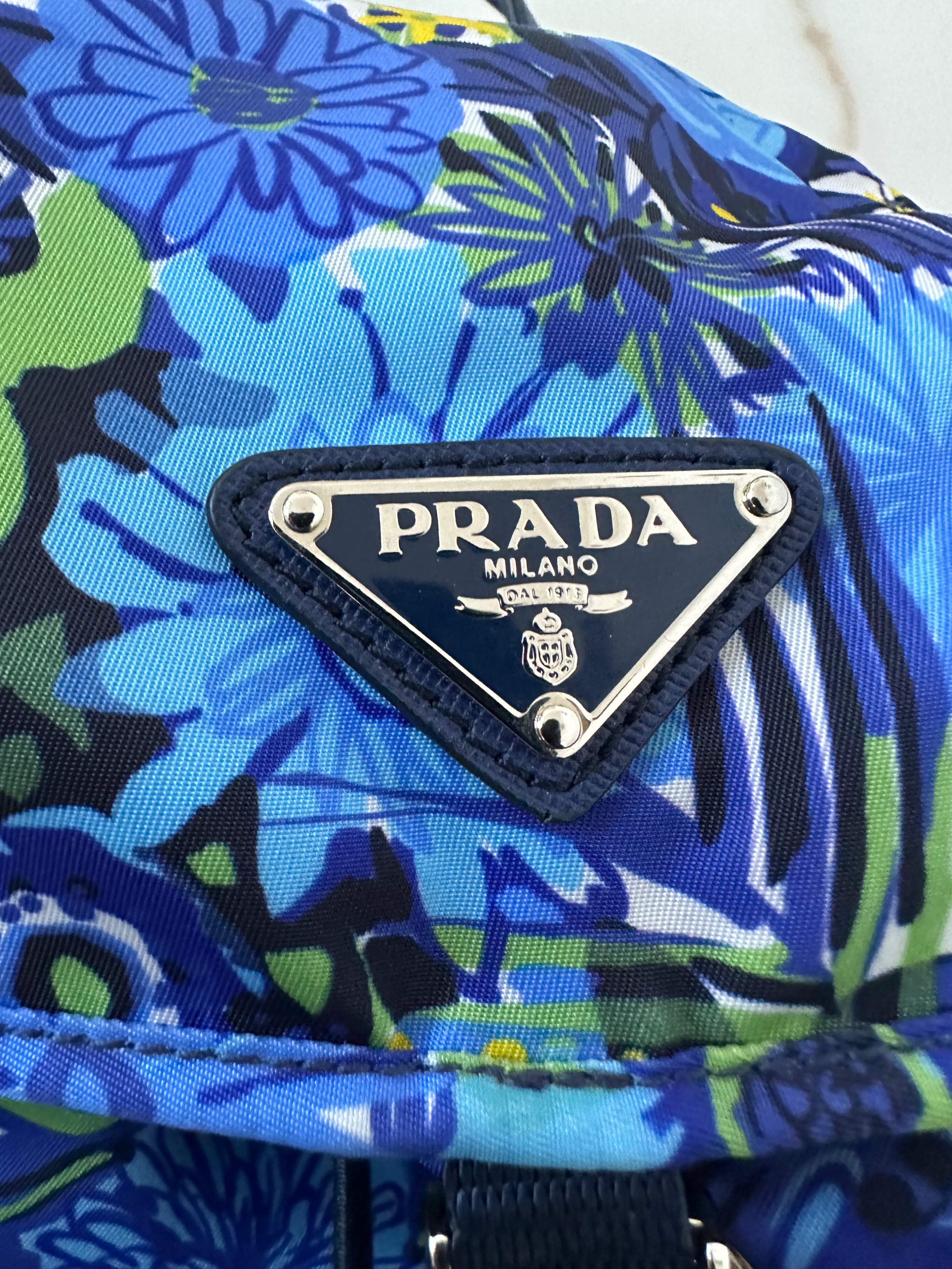 Preowned Prada Tessuto Stampato Backpack Size S Multicolored nylon