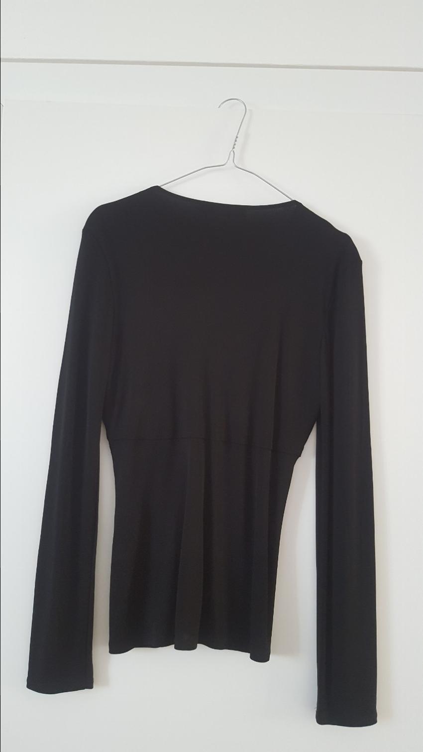 Roberto Cavalli gathered-waist top Size S Black viscose