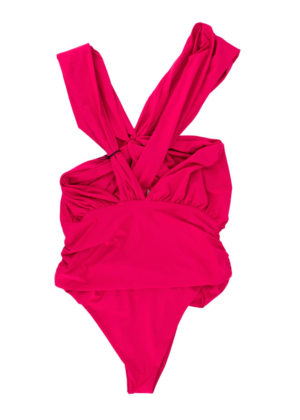 Magda Butrym Pink Cross Over Swimsuit Size XS polyamide/elastane