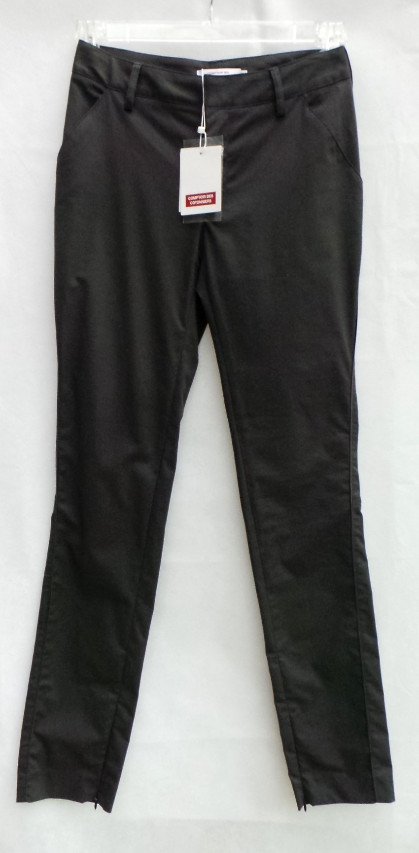 Comptoir des cotonniers straight leg trousers Size XS Black cotton