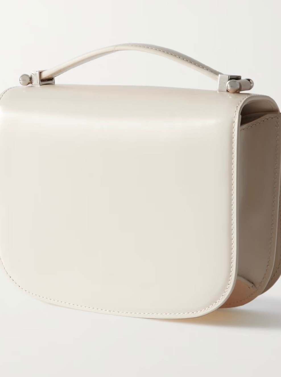 Jil Sander Leather off-white Small Taos Bag Ivory