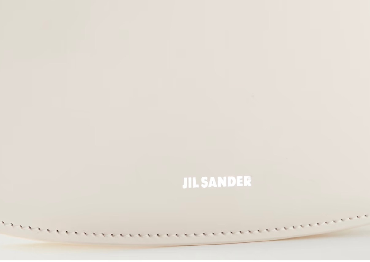 Jil Sander Leather off-white Small Taos Bag Ivory