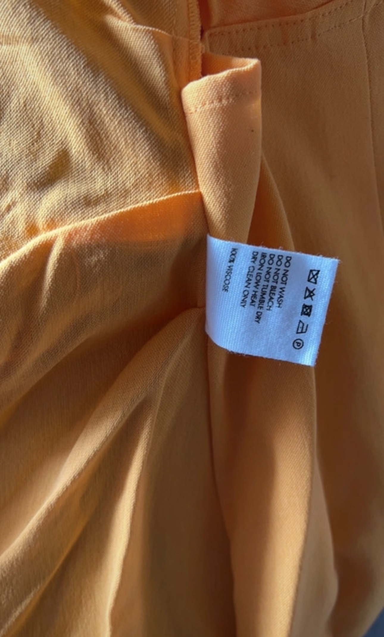 Jacquemus Orange La Robe Bahia Mini Dress Size M linen