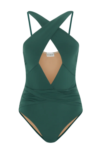 Evarae Forest Green Clio One Piece Swimsuit Size XL recycled polyamide/elastane