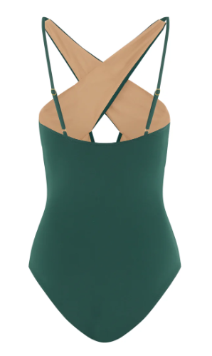 Evarae Forest Green Clio One Piece Swimsuit Size XL recycled polyamide/elastane