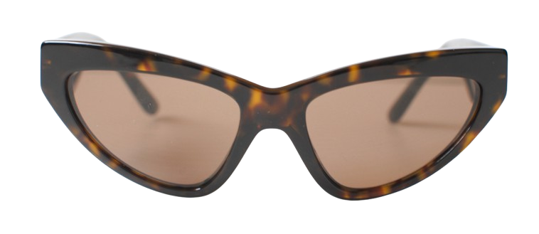 Dolce  Gabbana Tortoiseshell Cat Eye Sunglasses brown acetate