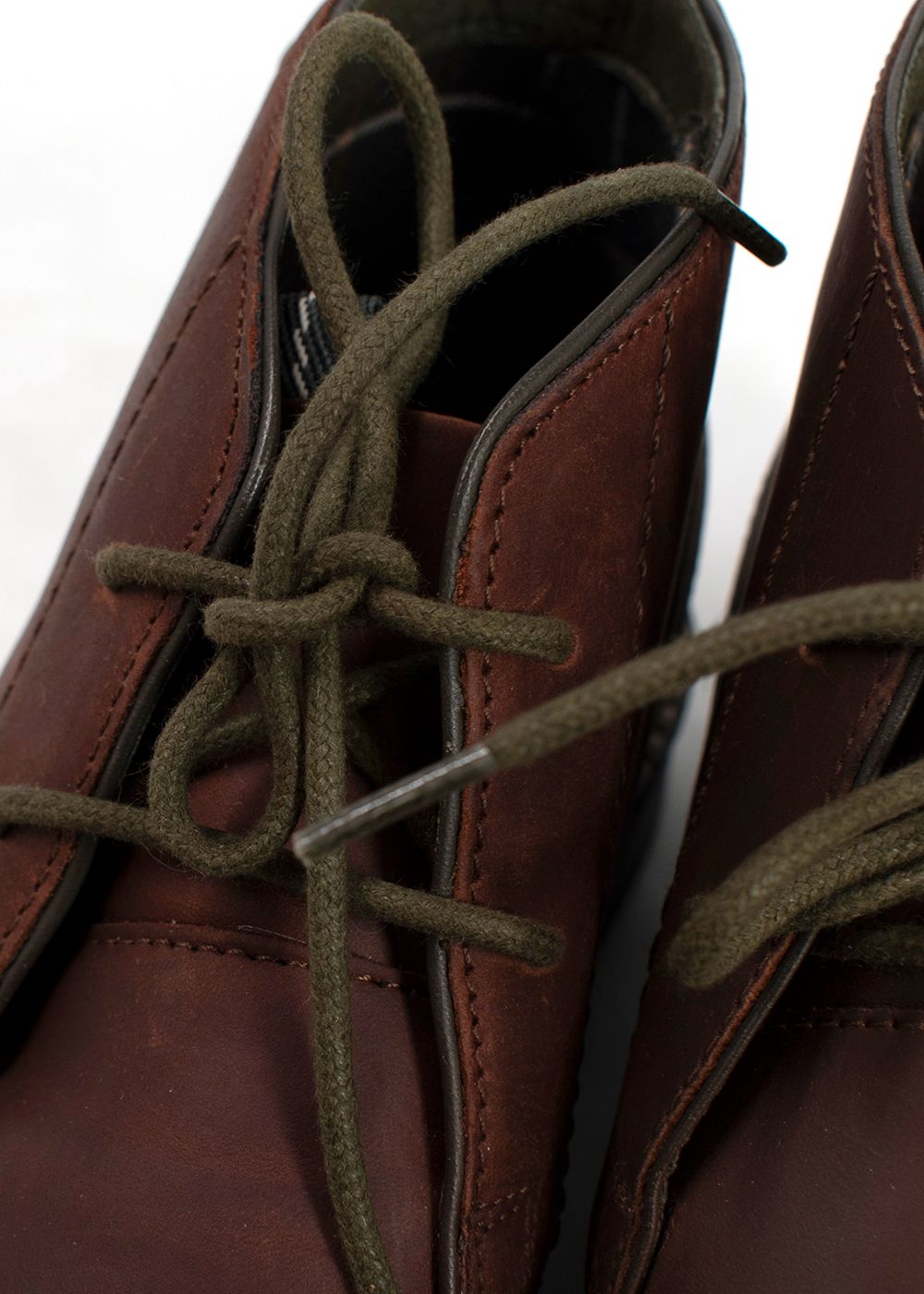 Men's Preowned Barbour Brown Sonoran Leather Boots Size 41