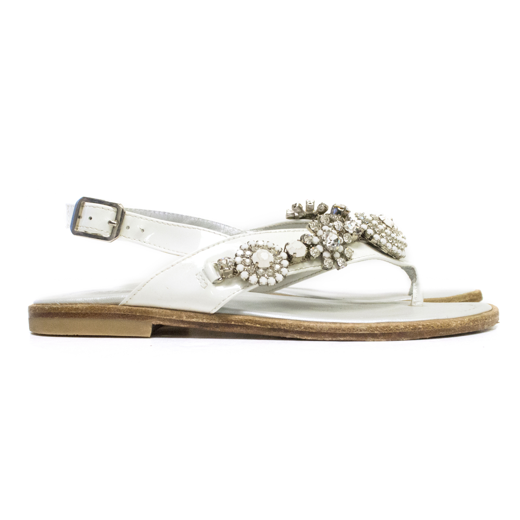 Preowned Missouri Girls Sandals White leather