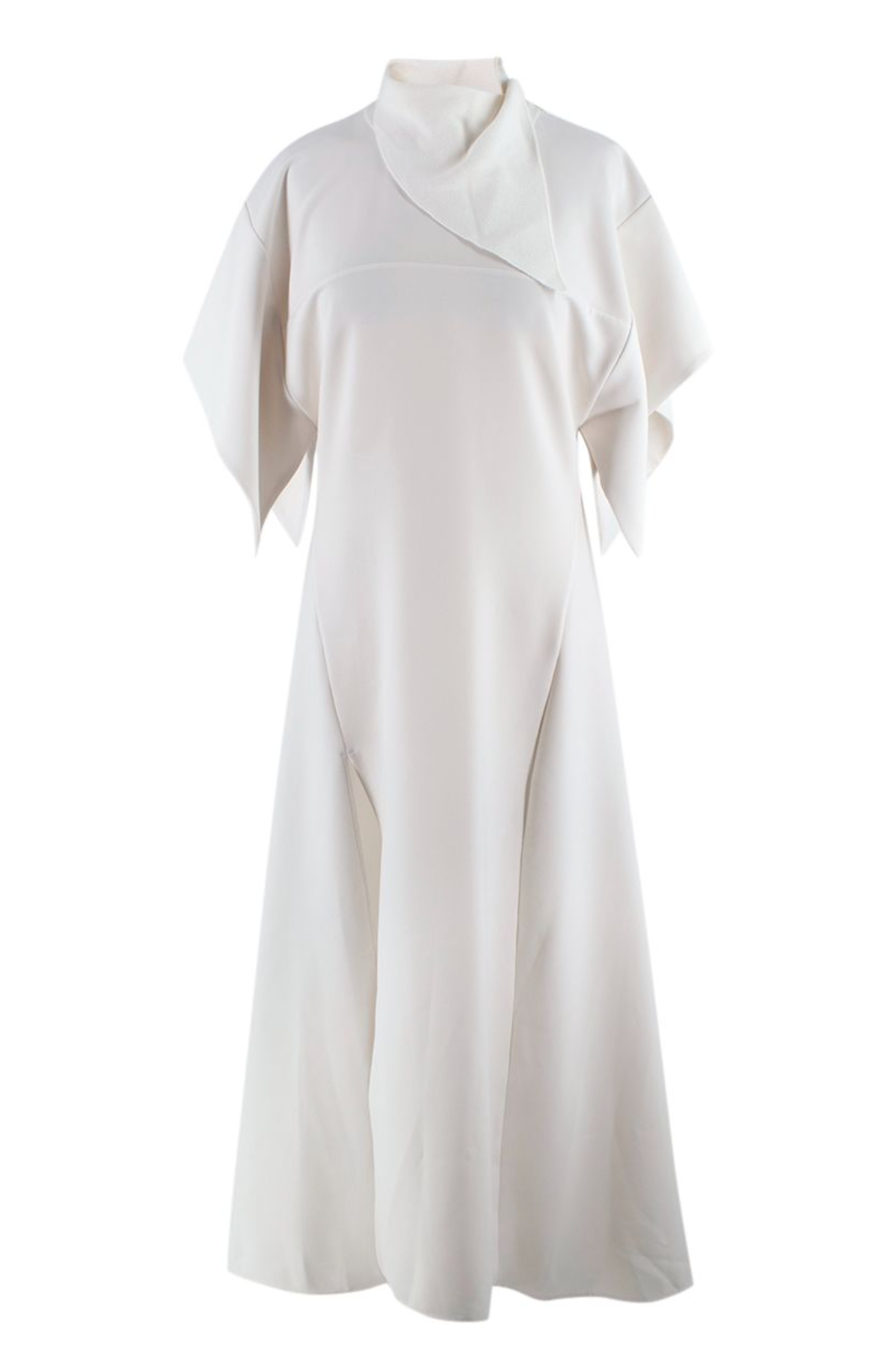 Ellery Ivory Makalu Drape Sleeve Midi Dress Size XXS polyester