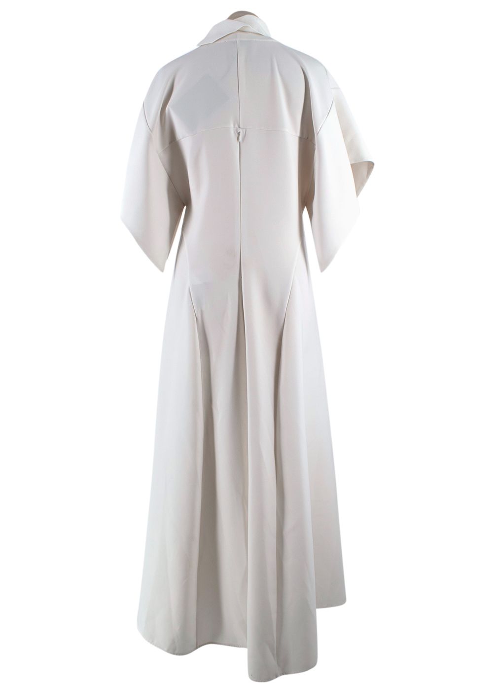 Ellery Ivory Makalu Drape Sleeve Midi Dress Size XXS polyester