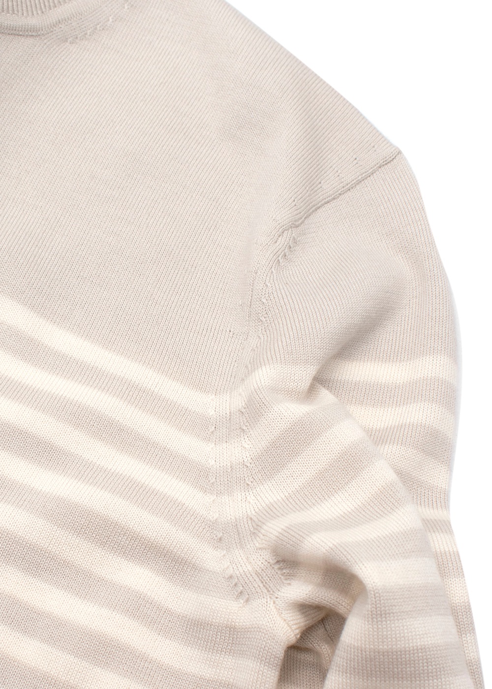 Men's Theory Merino Wool Striped Sweater Size S Beige merino wool/other fibres