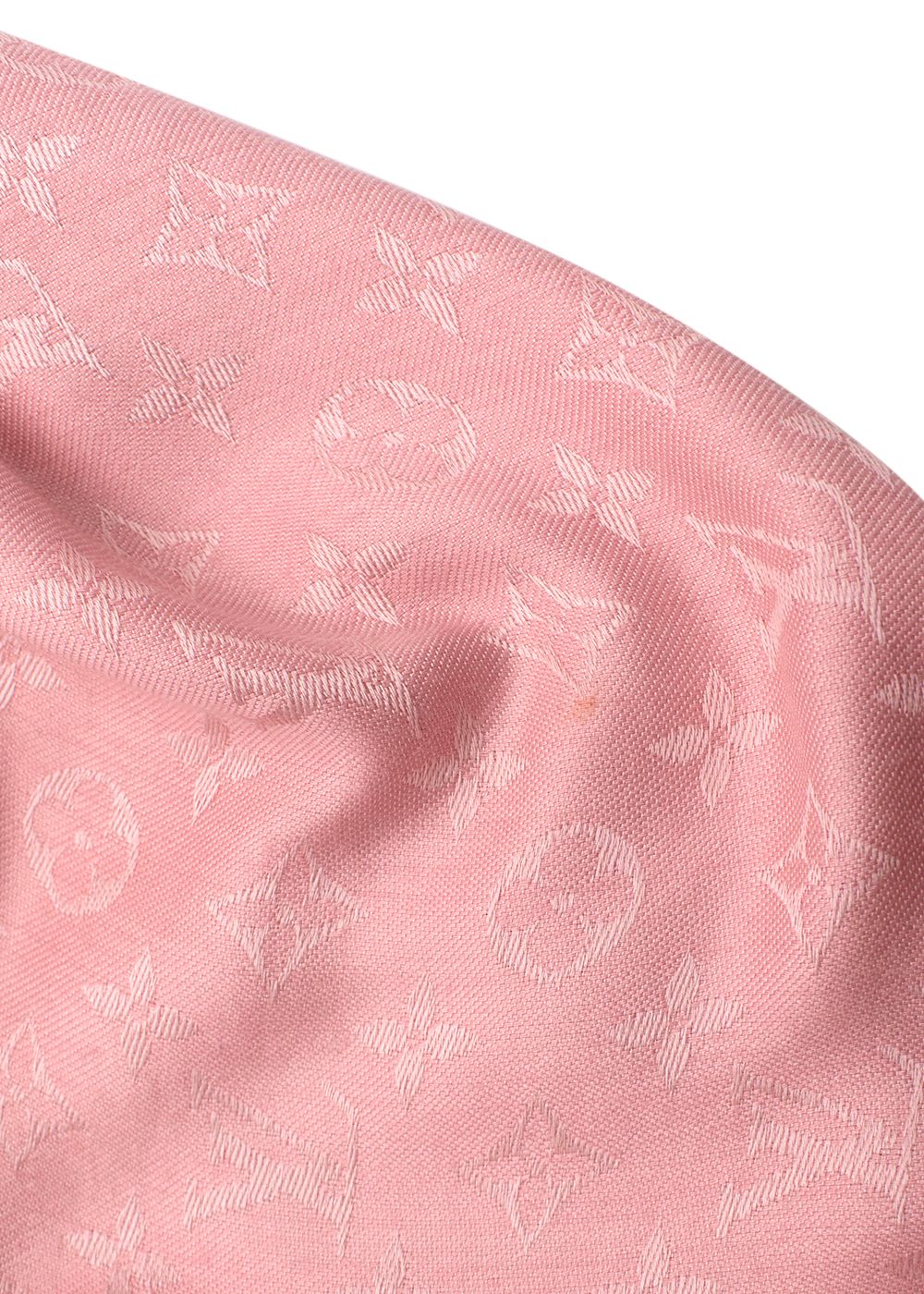 Preowned Louis Vuitton Pink Silk Blend Monogram Scarf silk/wool