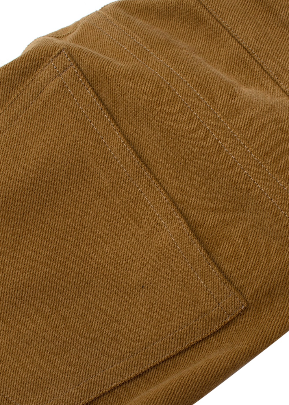 Giuliva Heritage Tan Cotton Twill Straight Leg Trousers Size S