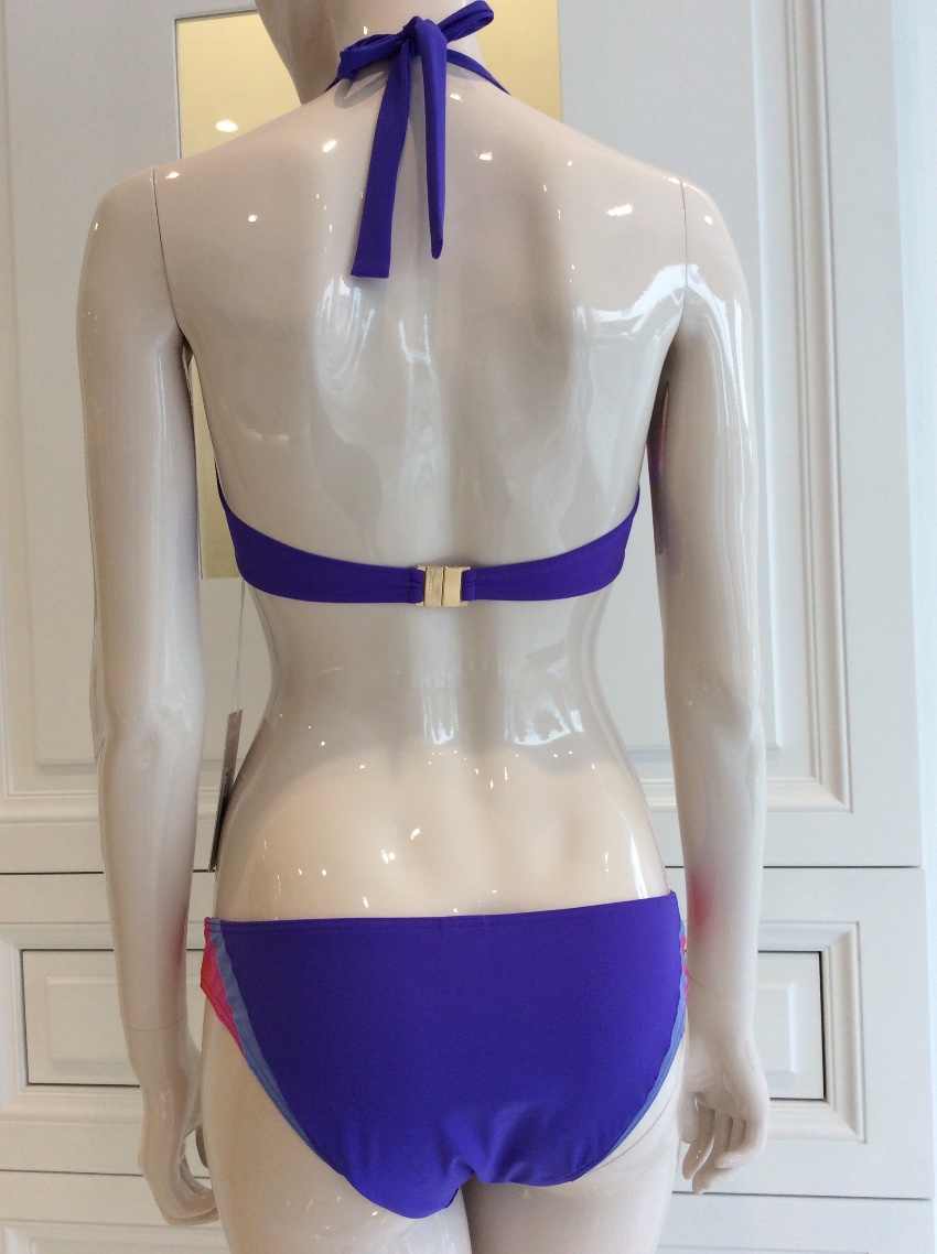 Carizzi Marilyn Bikini Top  Raquel Bikini Bottom Size S Purple lycra