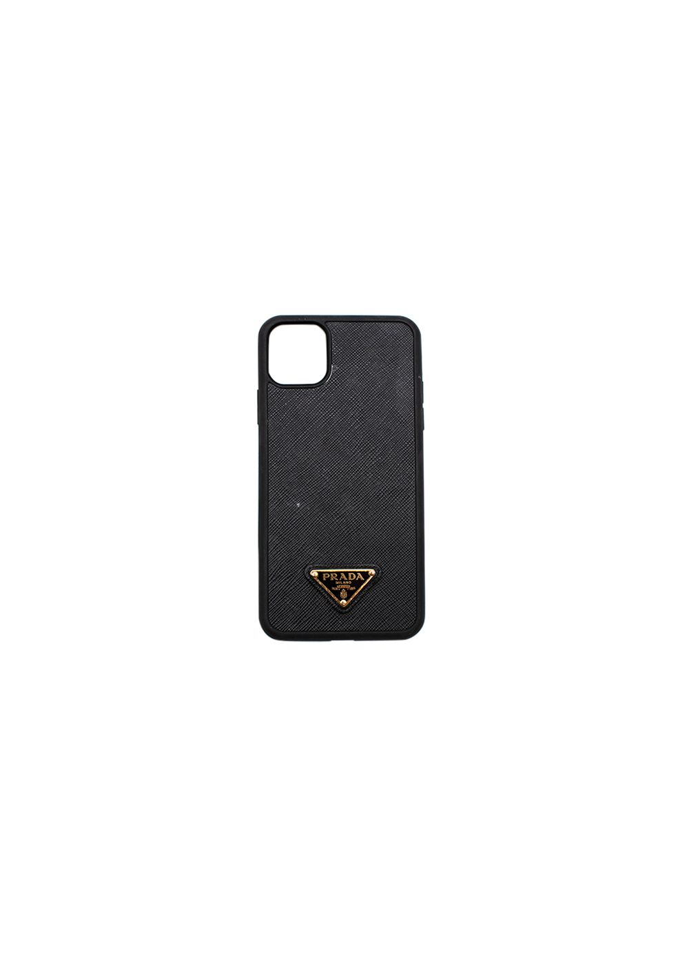 Prada Logo Plaque Saffiano Iphone 11 Pro Max