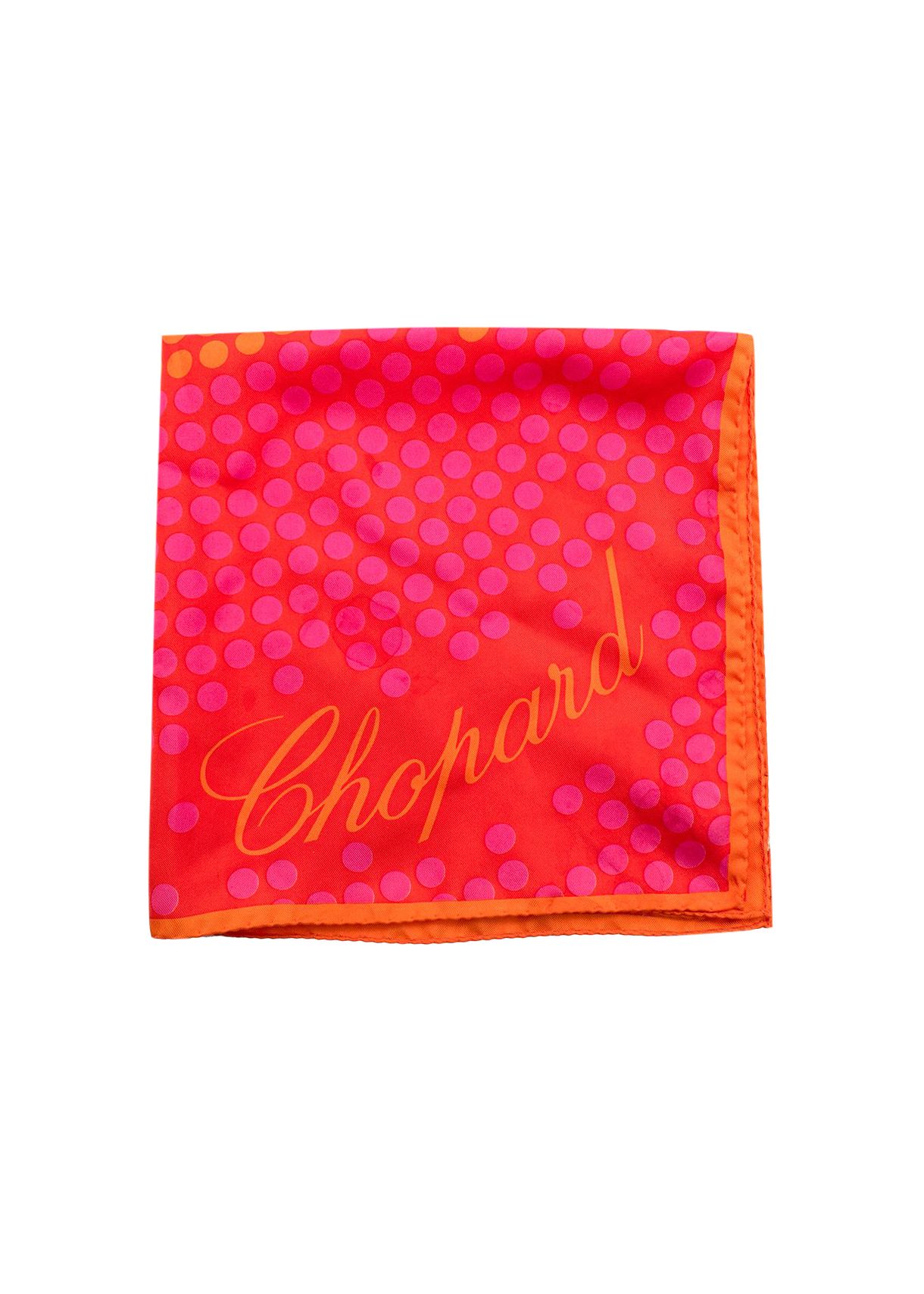 Preowned Chopard Orange and Pink Scarf silk