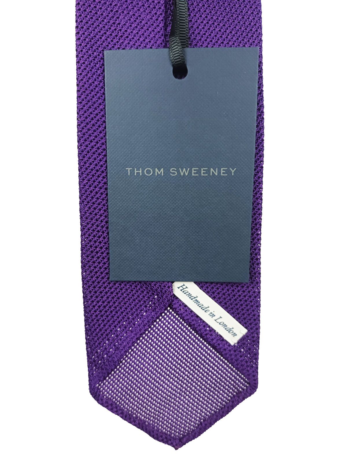 Men's Thom Sweeney Purple silk knitted tie