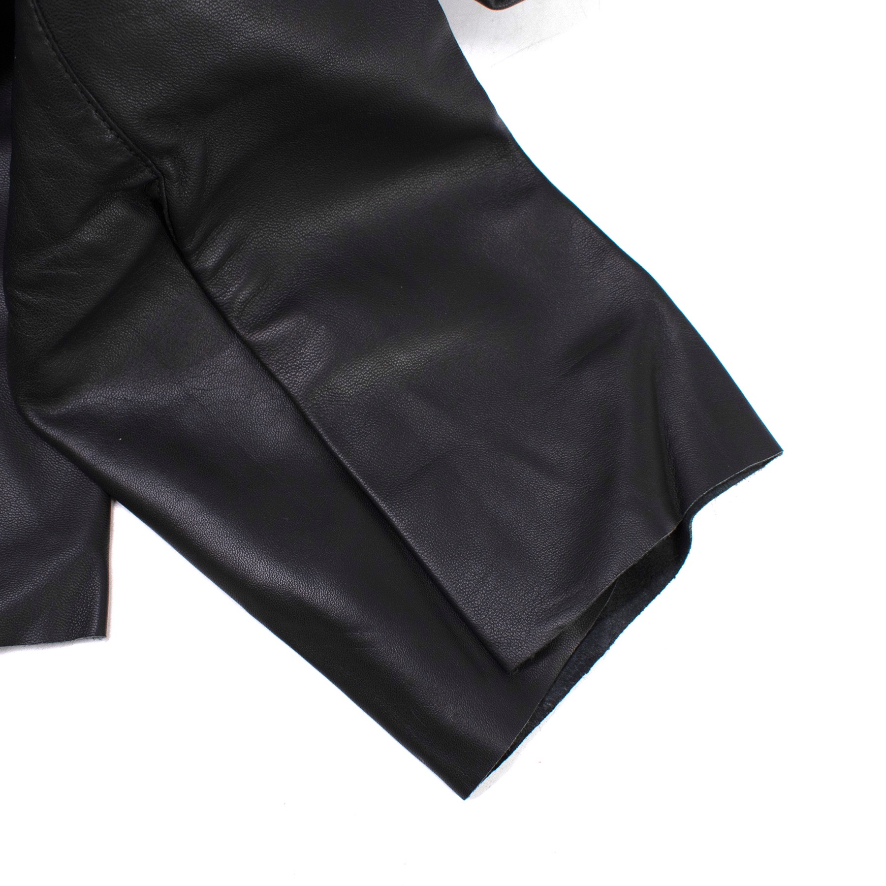 Hermes Black Lambskin Leather Leggings Size S