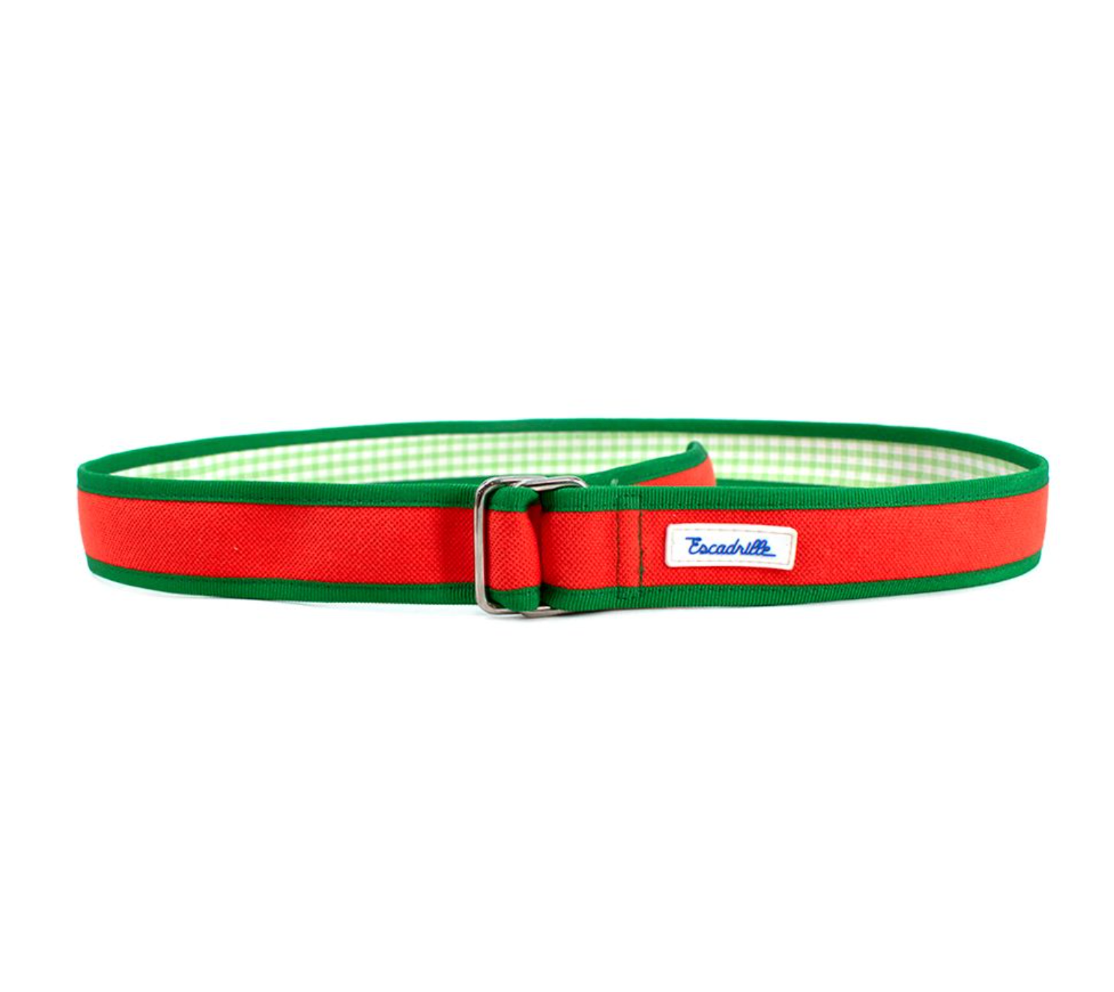 Escadrille Orange and Green Fabric Belt polyester