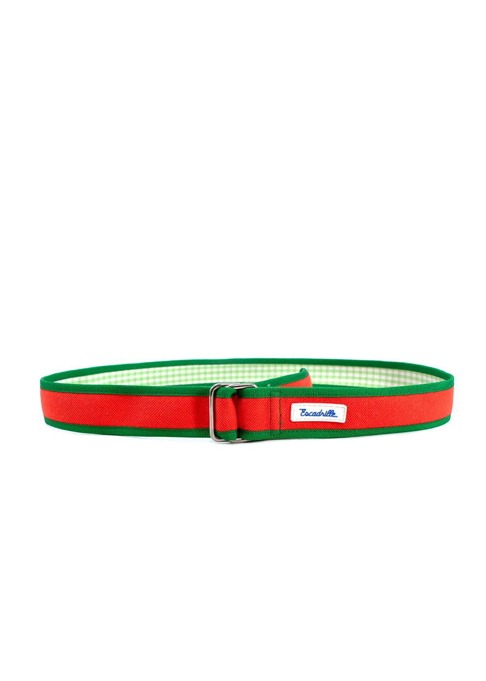 Escadrille Orange and Green Fabric Belt polyester