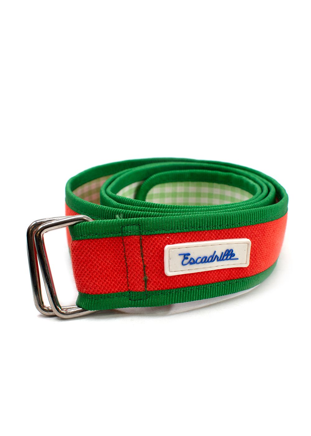 Escadrille Orange and Green Fabric Belt polyester