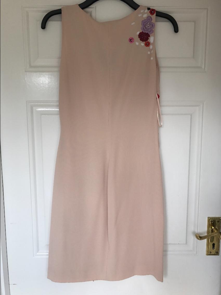 Roberto Cavalli Embroidered Dress Size S Pink viscose