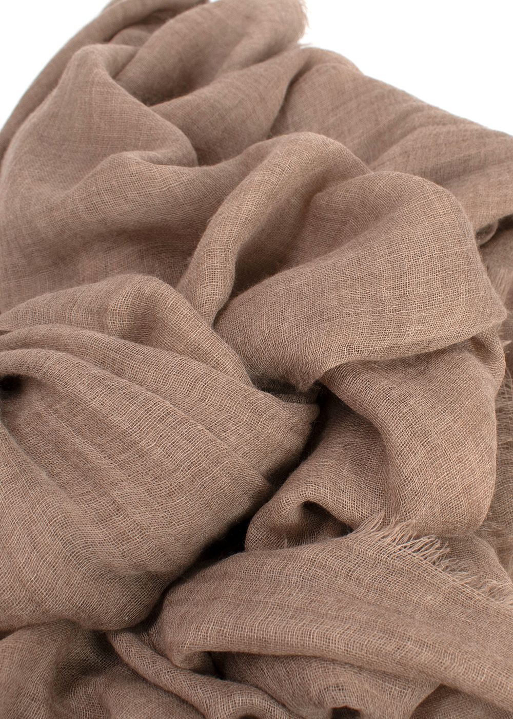 Bespoke Beige Cashmere Scarf