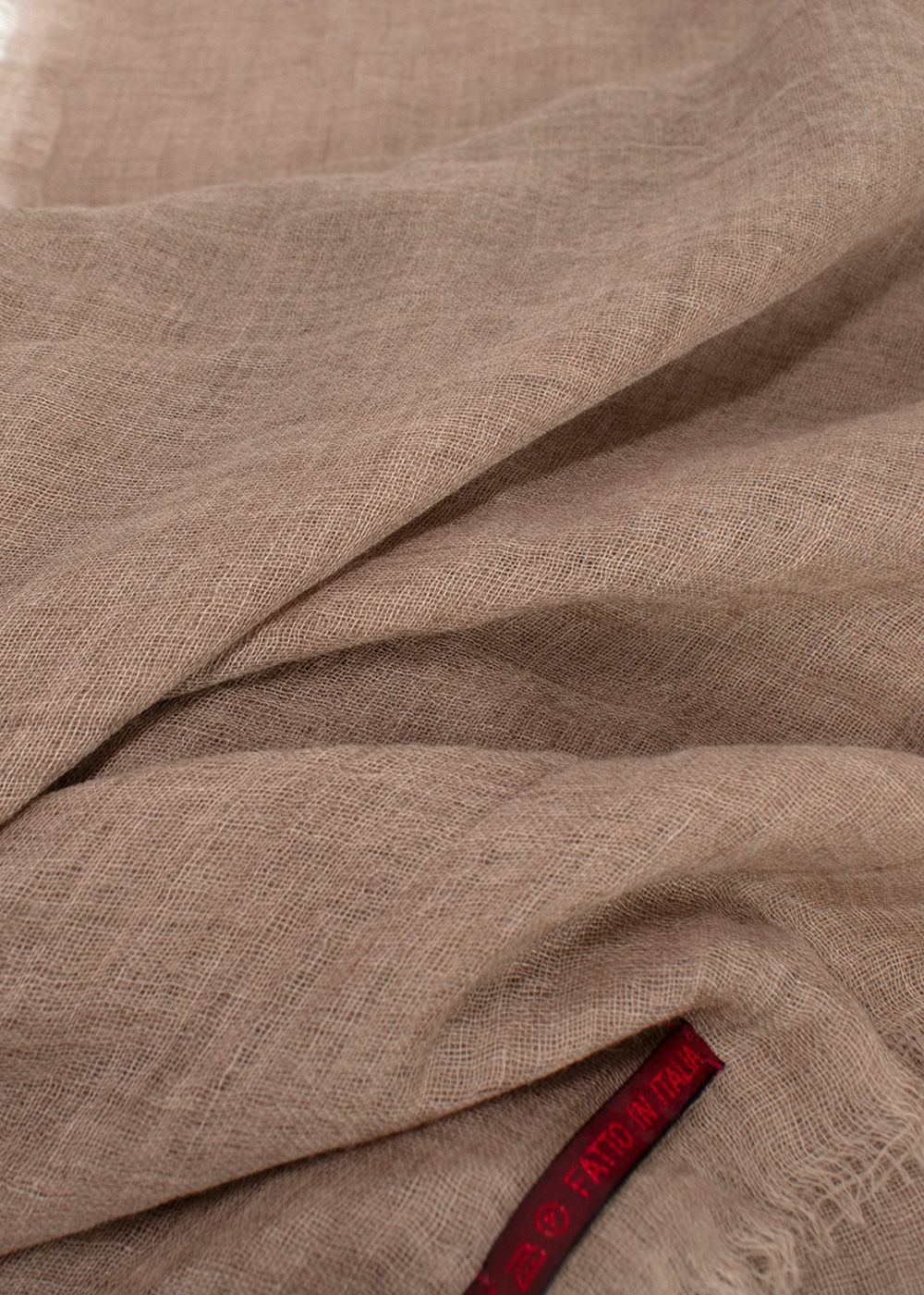 Bespoke Beige Cashmere Scarf