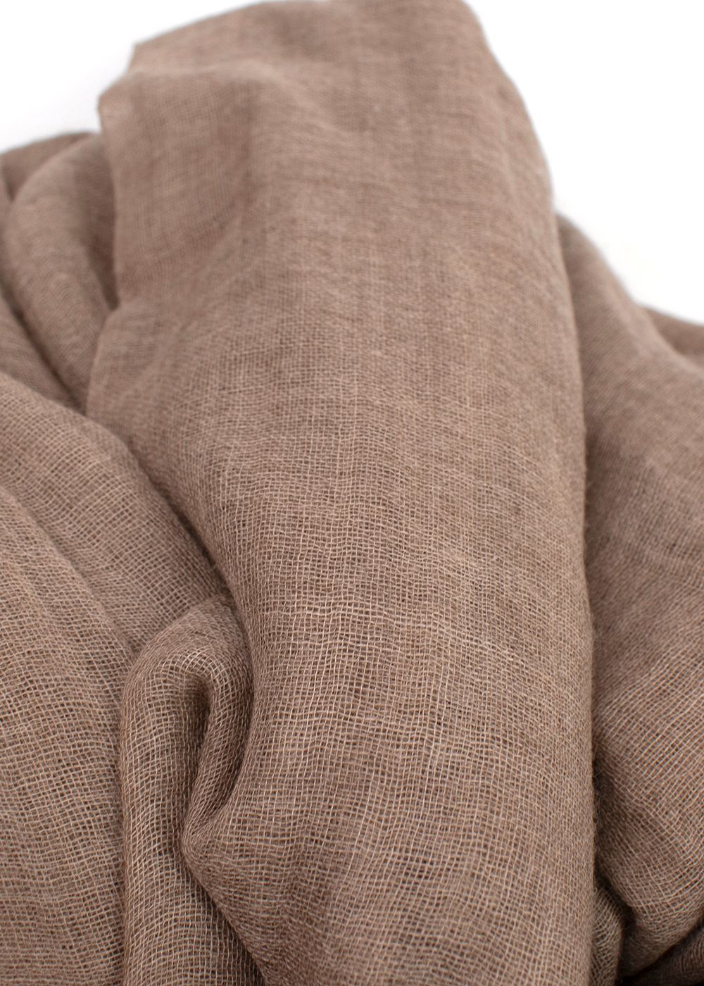 Bespoke Beige Cashmere Scarf