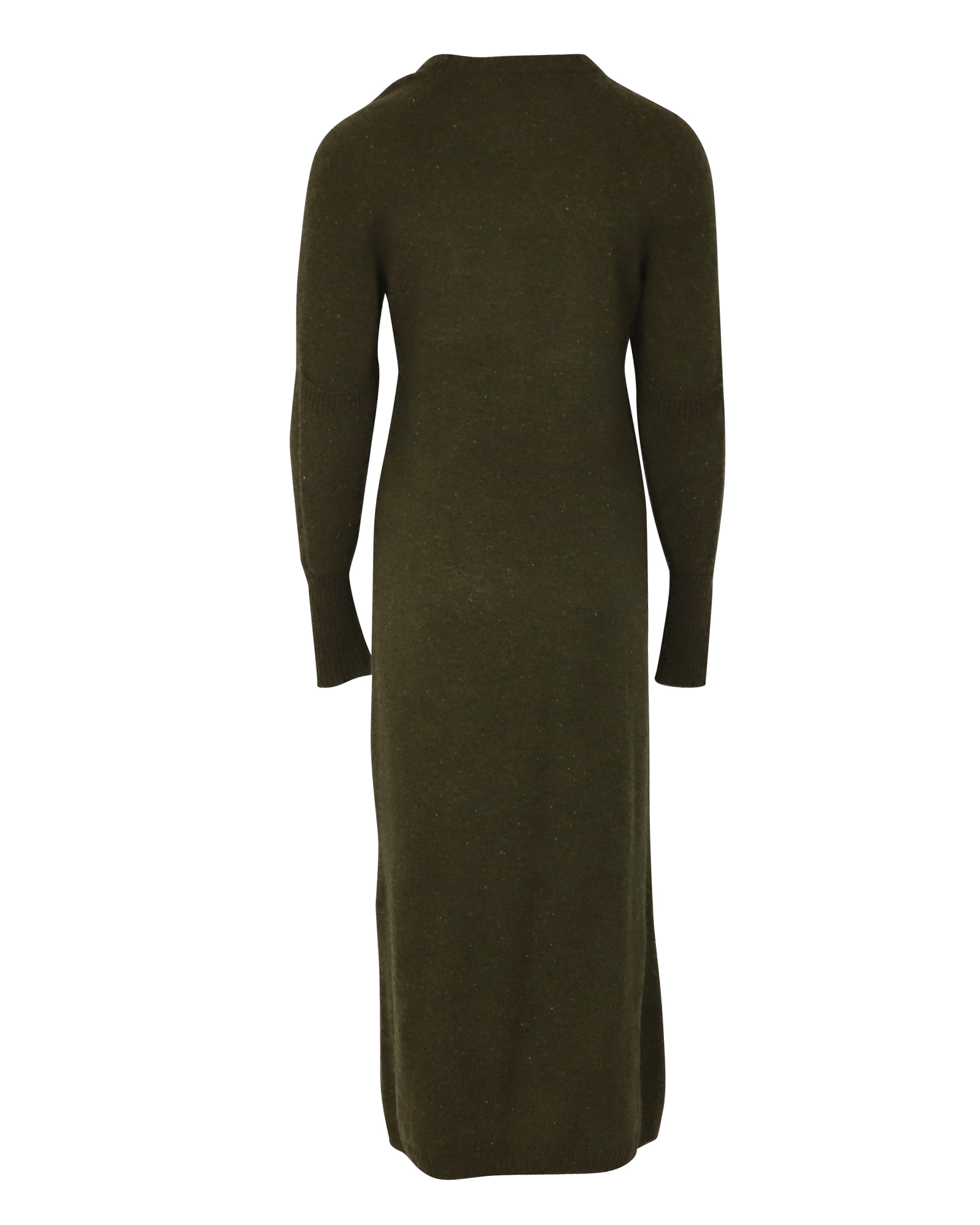 Preowned Joseph Green speckled wool maxi dress Size S wool/hair