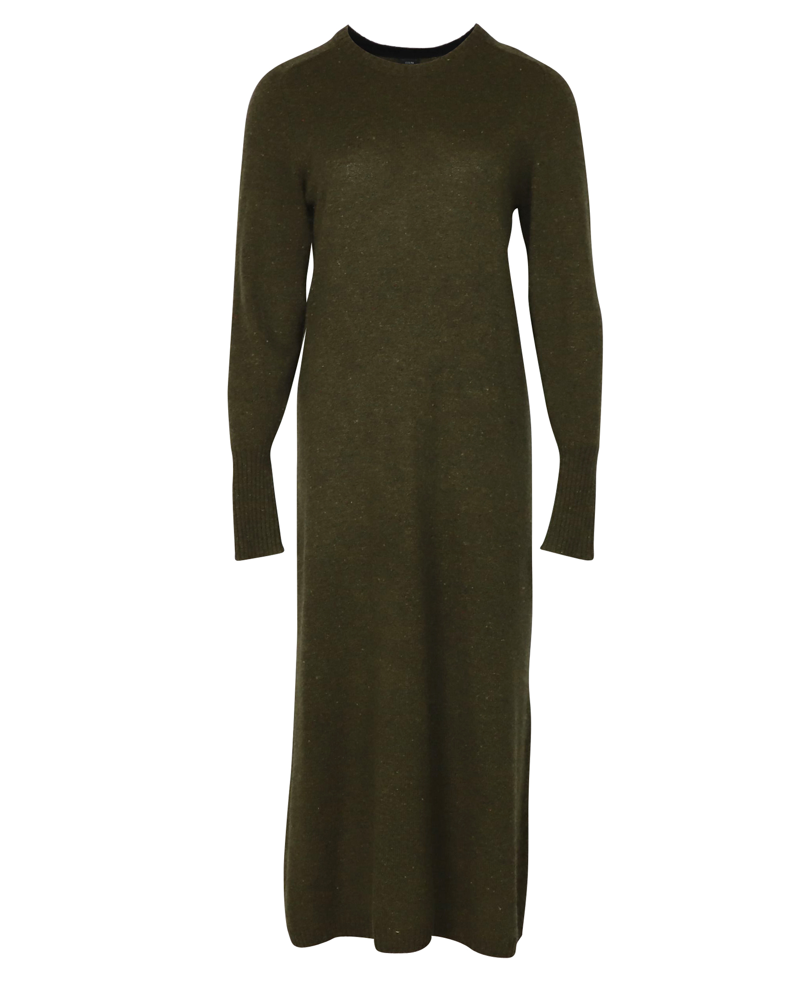 Preowned Joseph Green speckled wool maxi dress Size S wool/hair