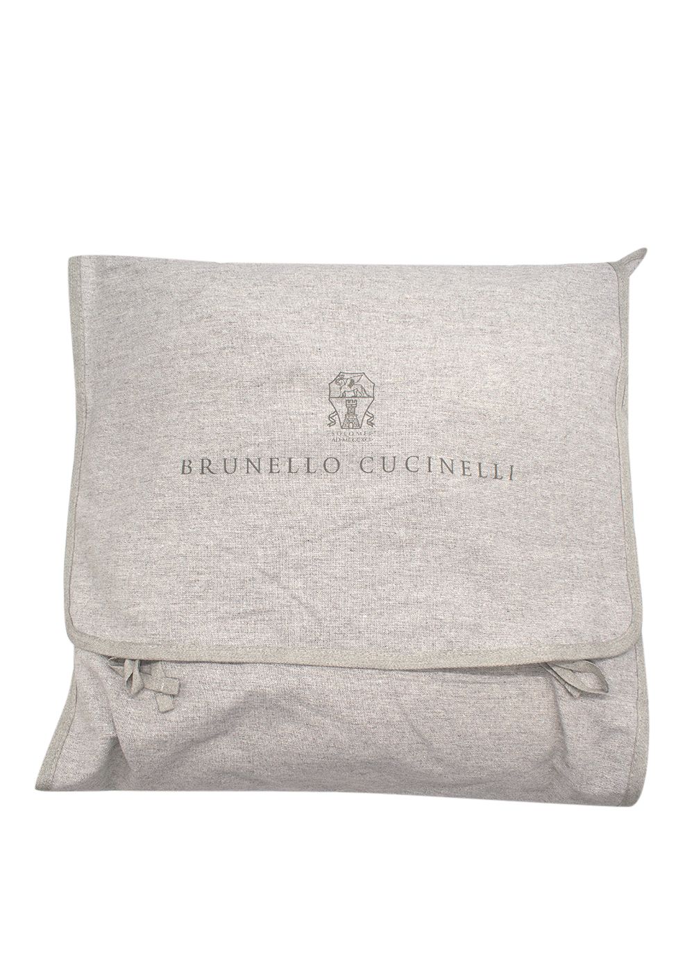 Men's Brunello Cucinelli Stone Cashmere Blend Knitted Large Cushion, 50x50cm Size L cashmere/silk