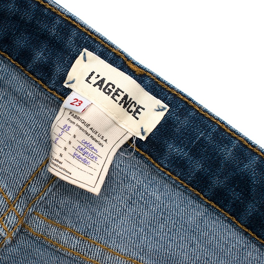 Preowned L'agence High Rise Skinny Jeans Size 24/61 Blue cotton