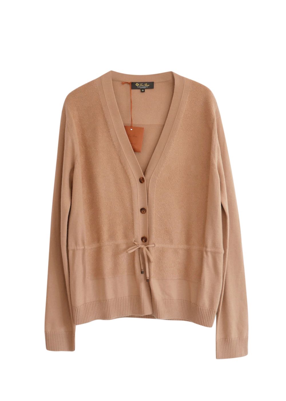 Loro Piana Camel Cashmere Cardigan Size XS