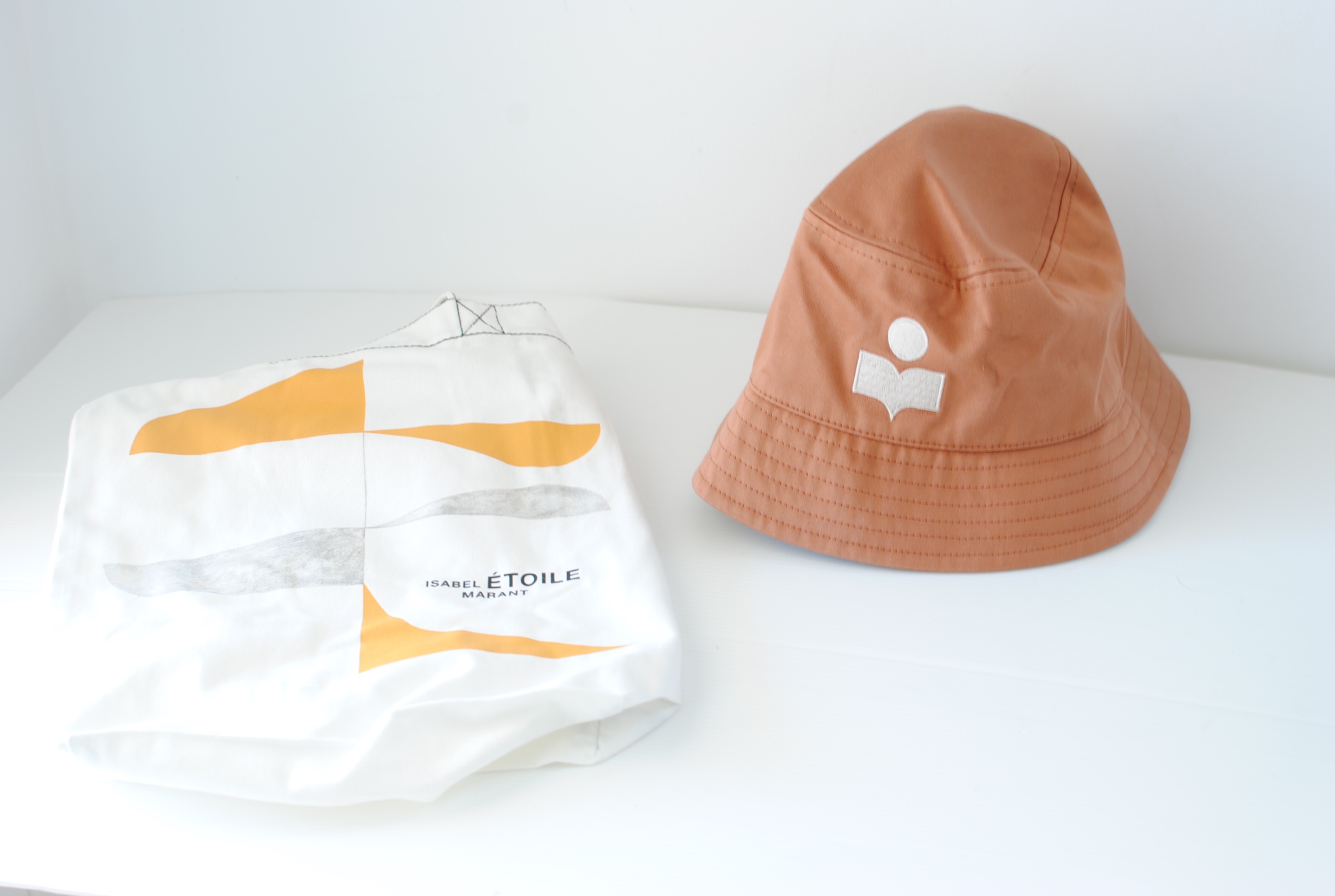 Isabel Marant Camel Bucket Hat Size S brown cotton