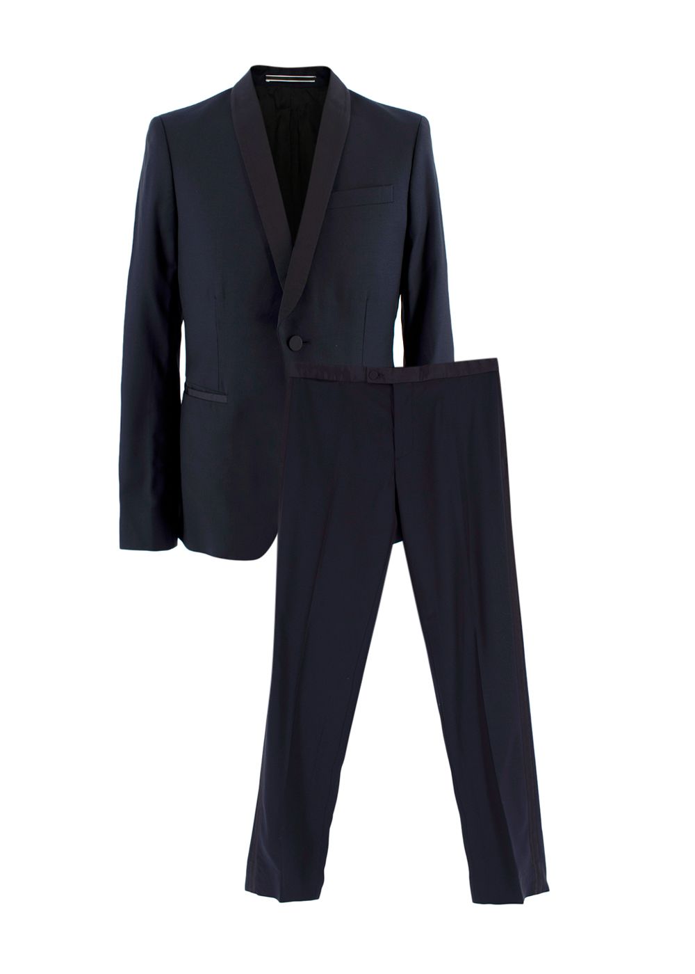 Men's J Lindenberg Navy Skinny Fit Suit Jacket  Trousers Size S wool