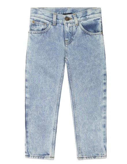 Boys Versace Kids Acid Wash Jeans Size 5 Years Blue cotton