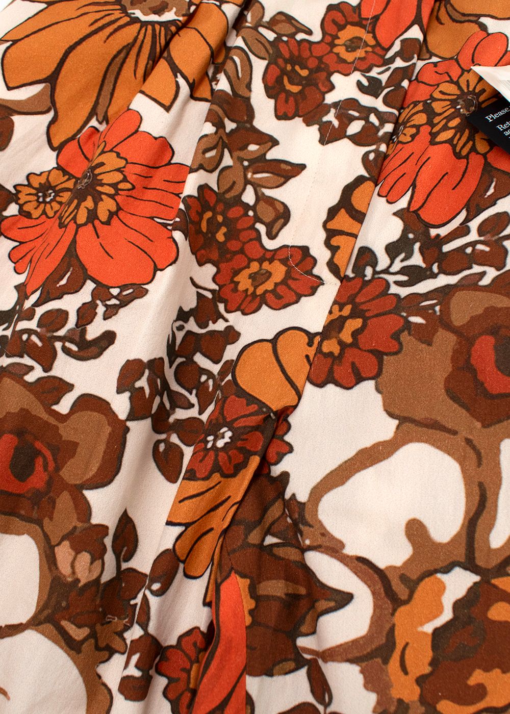 Dodo Bar Or Orange Lana Floral Trousers Size M cotton