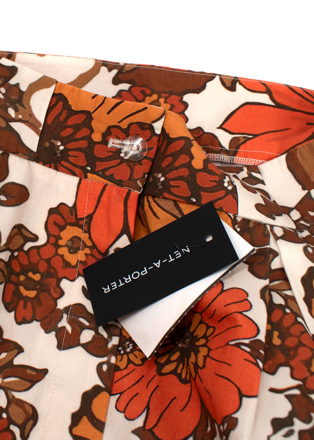 Dodo Bar Or Orange Lana Floral Trousers Size M cotton