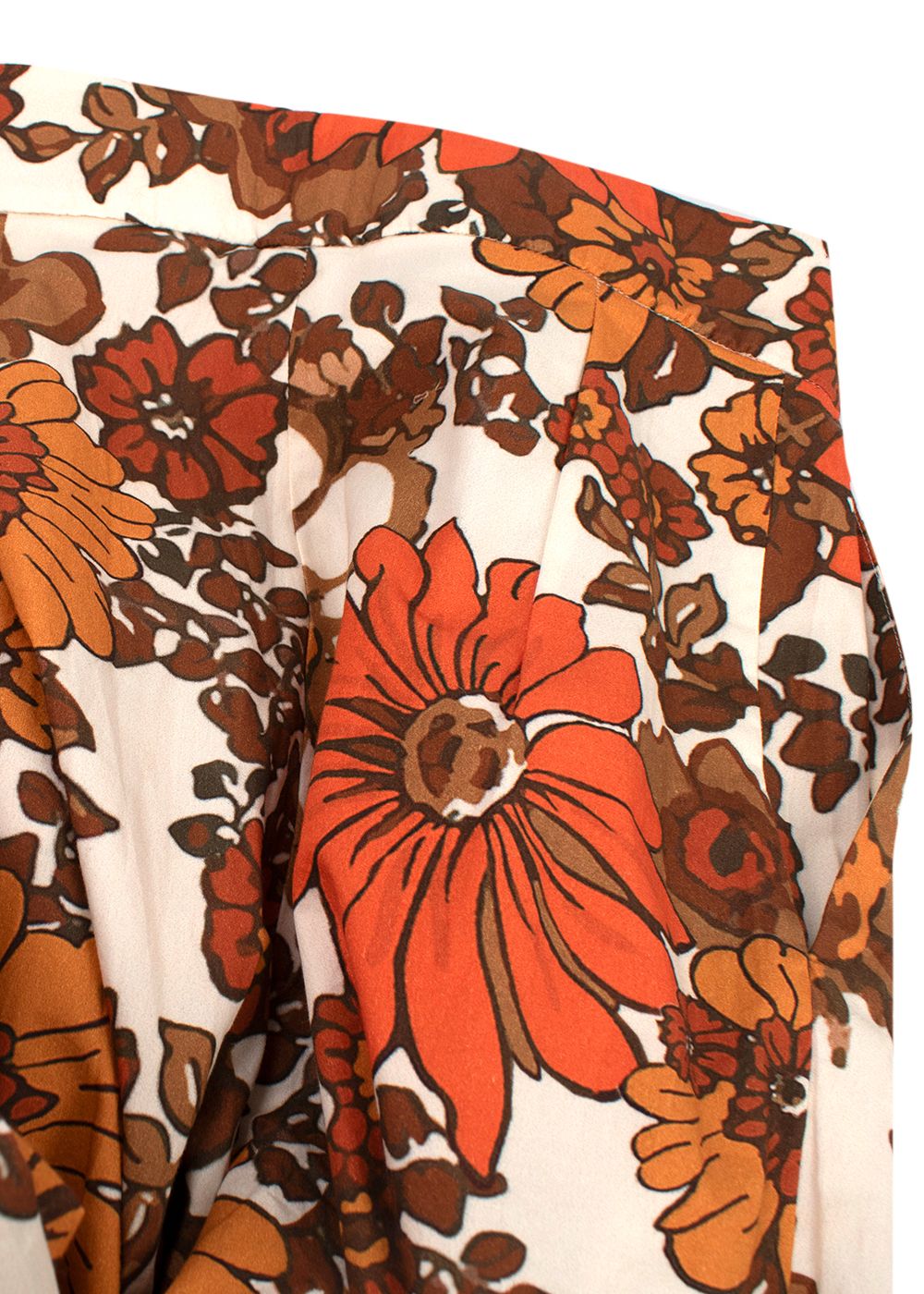 Dodo Bar Or Orange Lana Floral Trousers Size M cotton