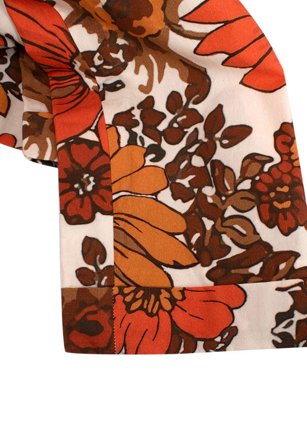 Dodo Bar Or Orange Lana Floral Trousers Size M cotton