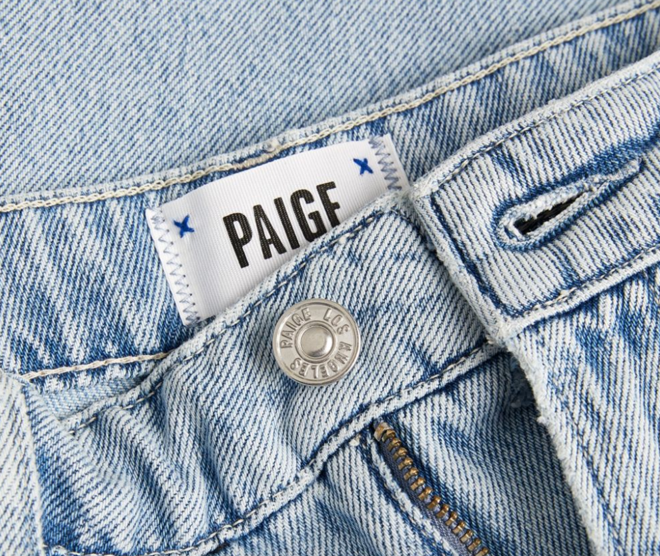 Paige Noella Straight Leg Ripped Jeans Size 24/61 Light blue denim-jeans