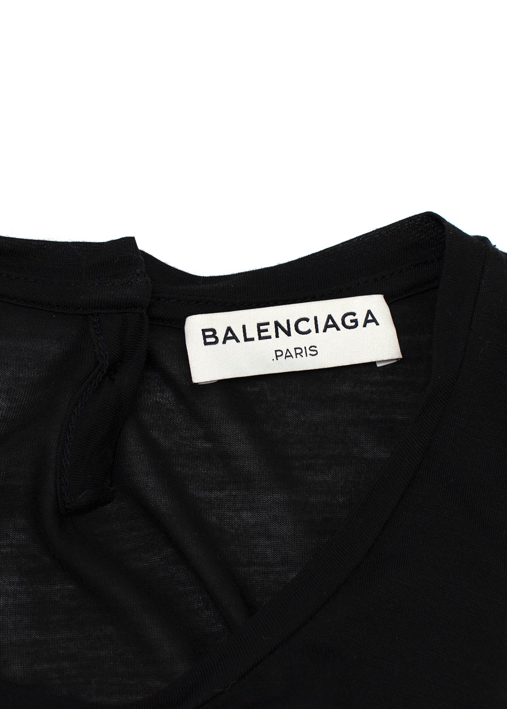 Balenciaga Black Draped Longline Tank Top Size L viscose