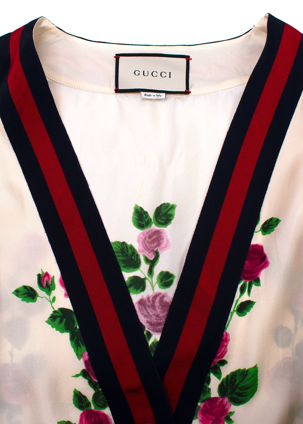 Gucci Floral Silk Cardigan Size L