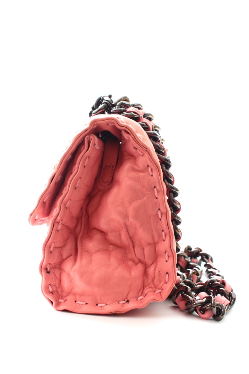 Ermanno Scervino Baby Pink Faubourg Crossbody Bag leather